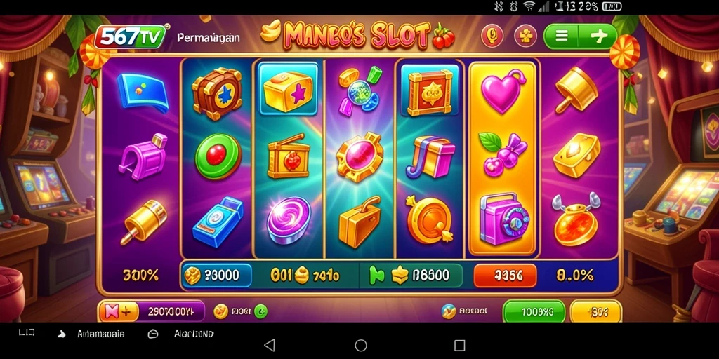 Screenshot gameplay 567TV menampilkan mesin slot yang menarik dan seru.