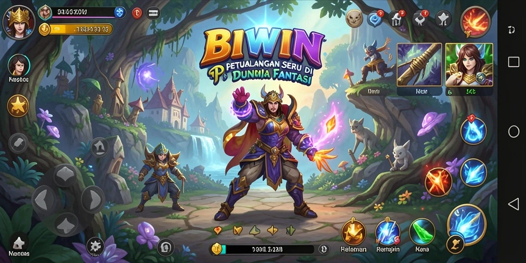 Screenshot gameplay BIWIN yang menunjukkan petualangan seru dan grafis menakjubkan.