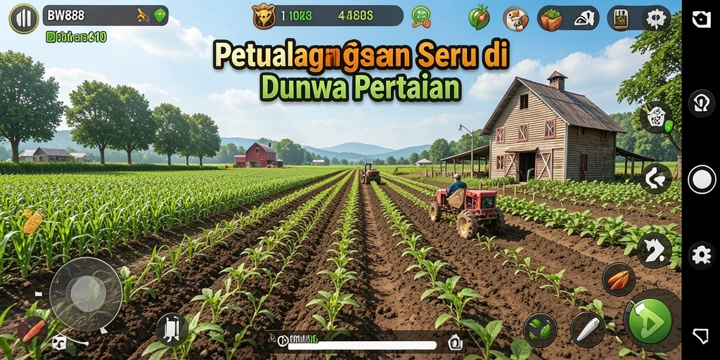 Tampilan gameplay BW888 yang menarik dalam dunia pertanian.