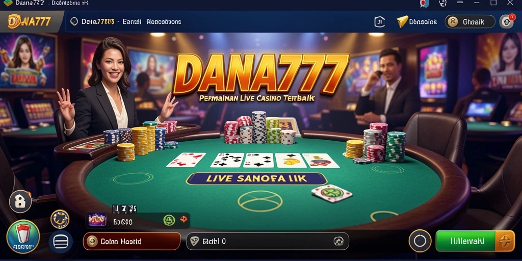 Tampilan gameplay DANA777 yang menawan dan interaktif di Live Casino.