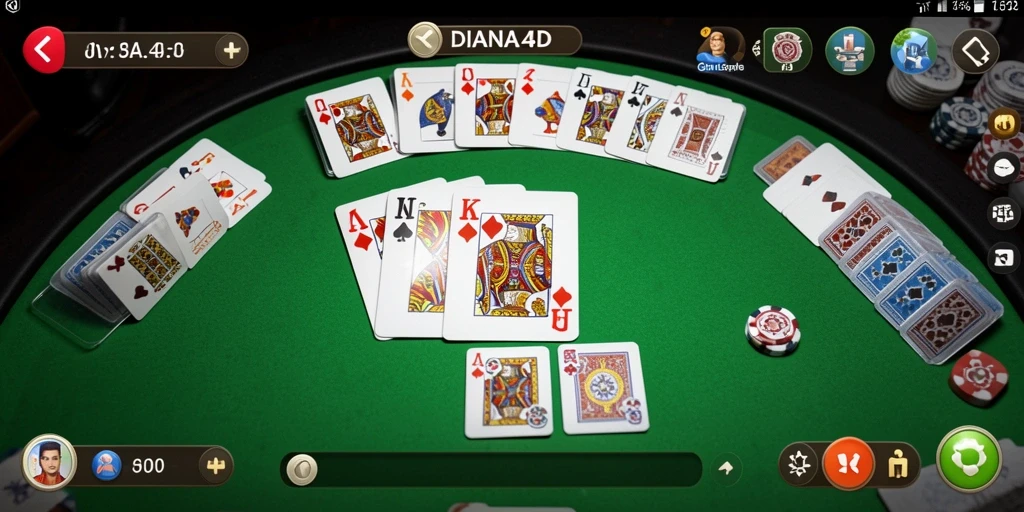 Gameplay menegangkan DIANA4D dalam permainan Gaple.