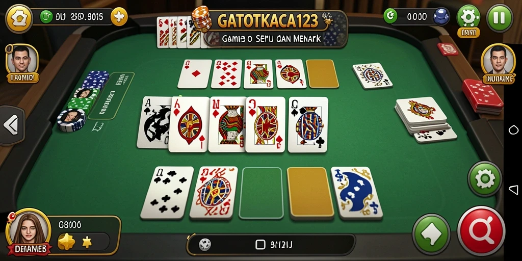 Tampilan gameplay GATOTKACA123 yang seru dan penuh tantangan.
