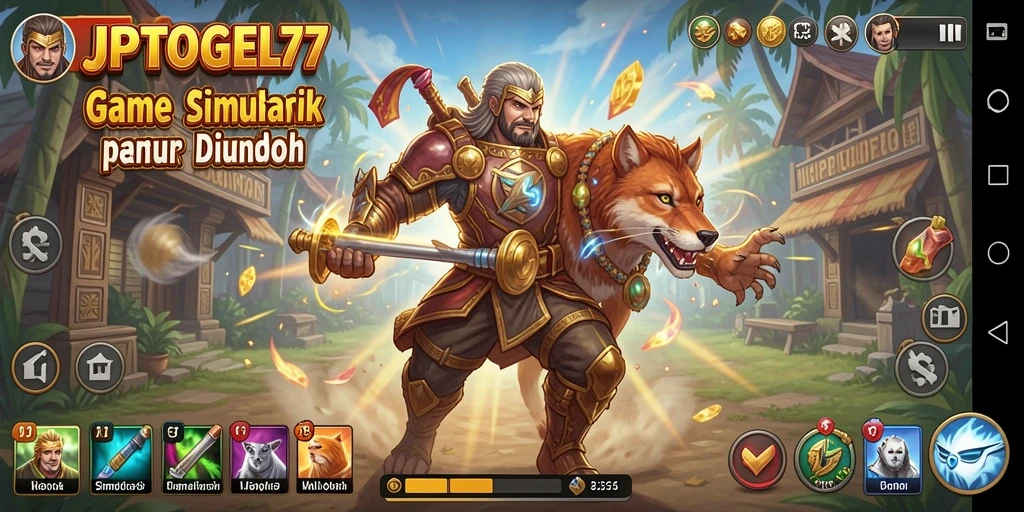 Tampilan menarik dari gameplay JPTOGEL77 yang penuh warna.