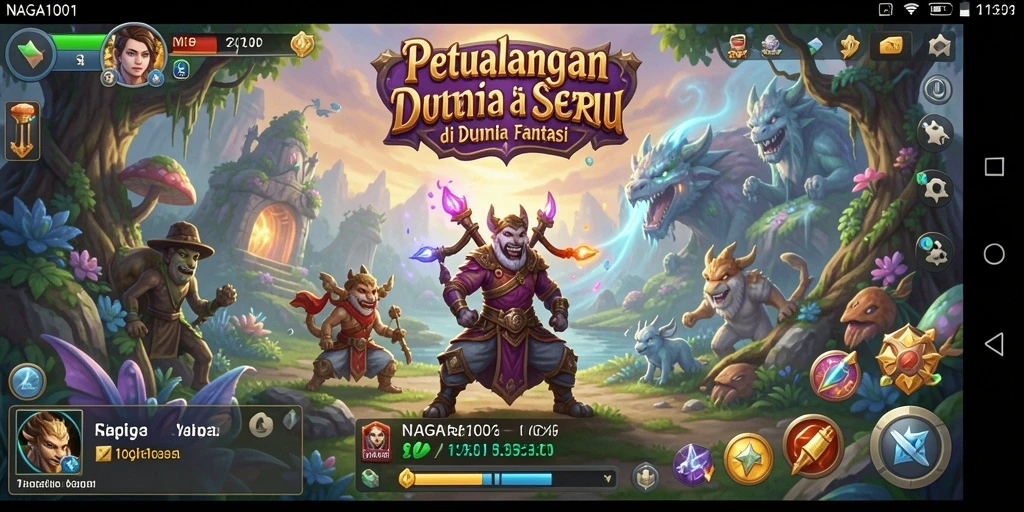 Tampilan menarik dari gameplay seru NAGA1001.
