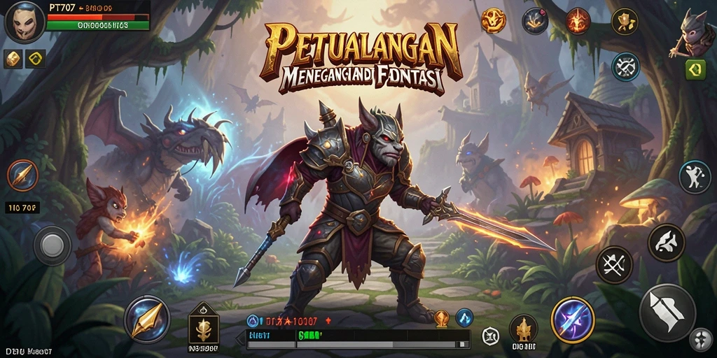 Screenshot PT707 menampilkan aksi pertempuran mendebarkan dalam pengaturan indah.