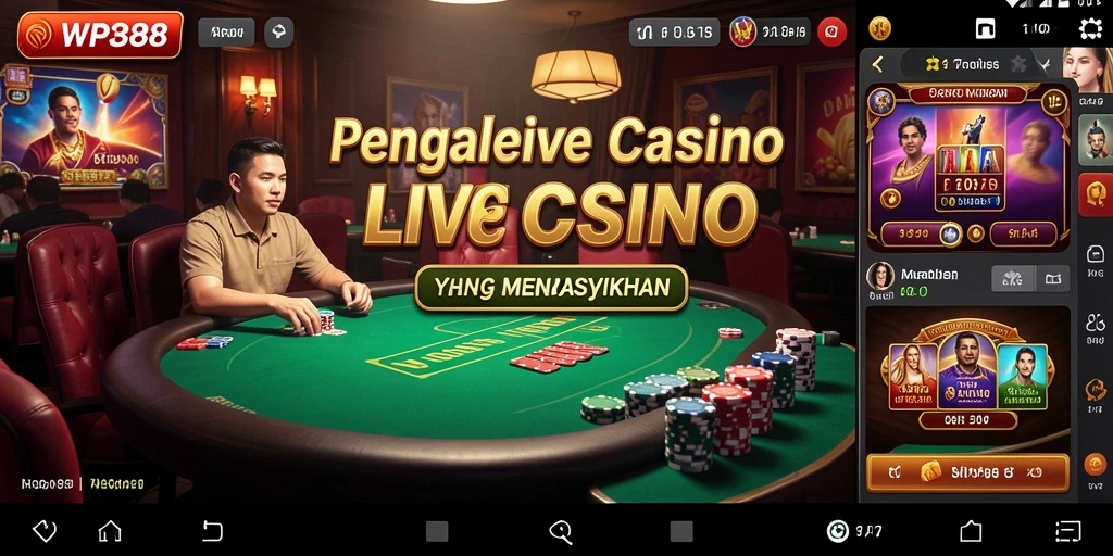 Tampilan gameplay WP888 yang mendebarkan di Live Casino.