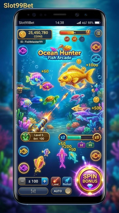 Menu navigasi aplikasi slot99bet yang mudah diakses dan intuitif.